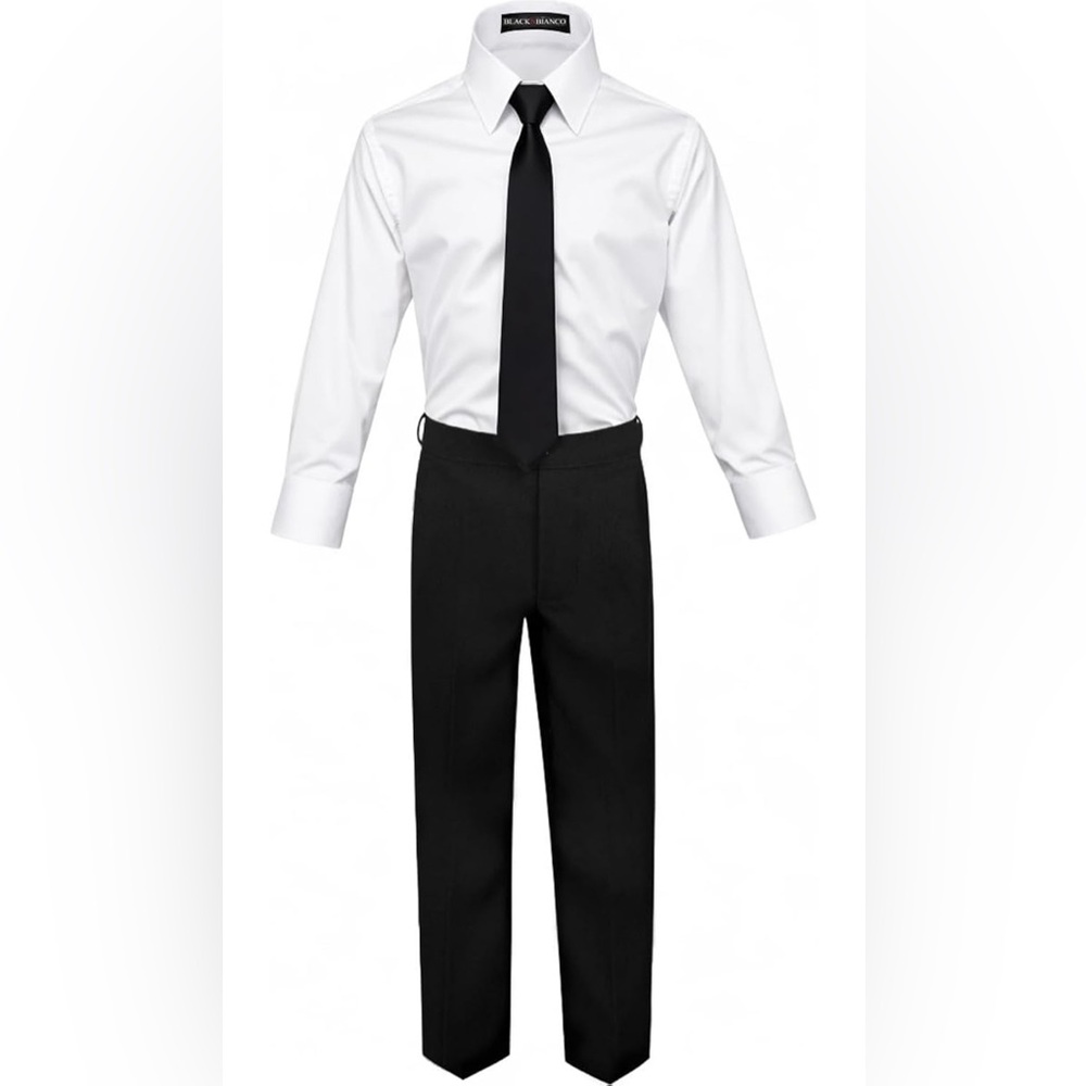 Black n Bianco Boys' Formal Black Suit - Picture 4 of 16